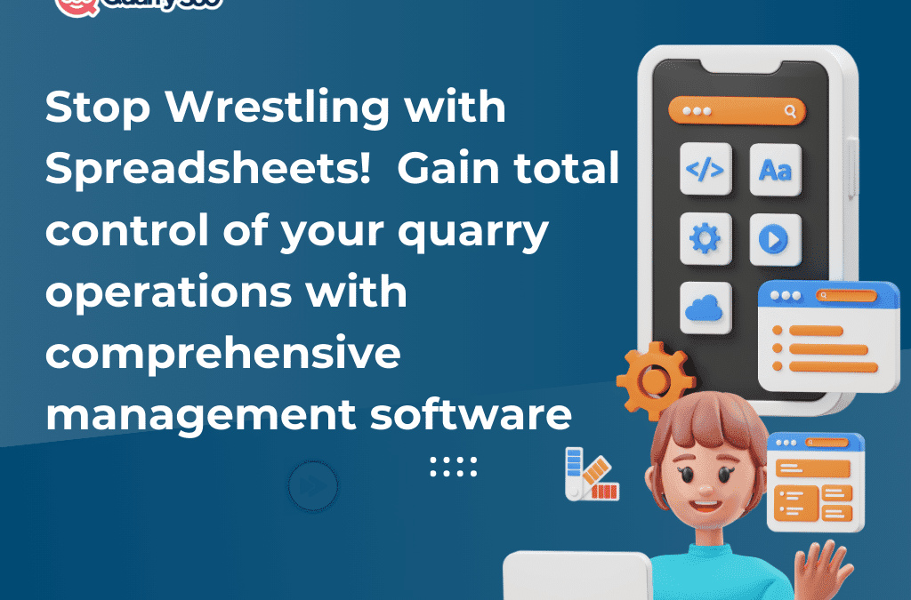 Does any quarry management software offer mobile apps for real-time data access? 
